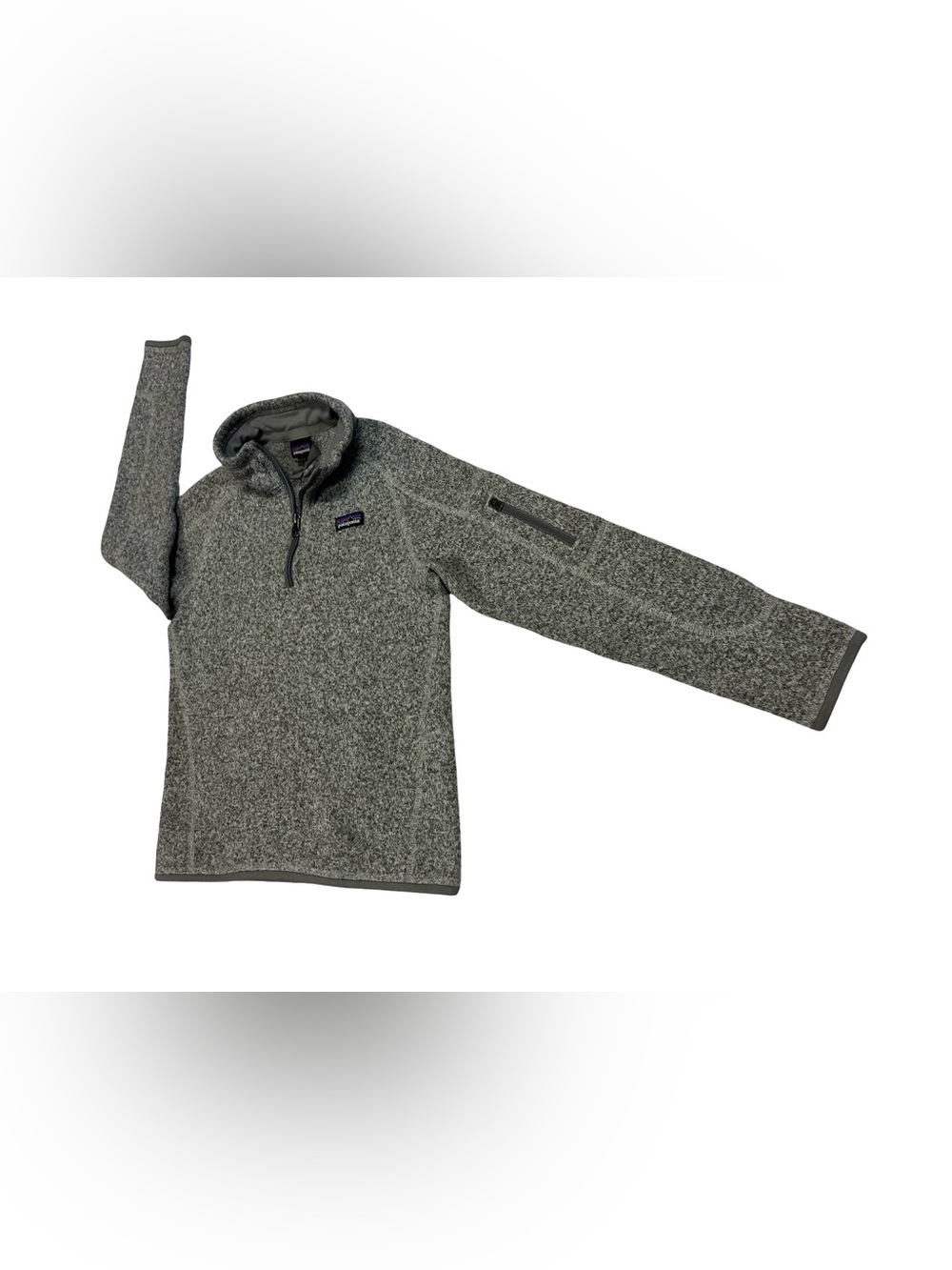 Patagonia Better Sweater Girls Youth Sz L 12 Gray 1/4 Zip Outdoor School Hiking